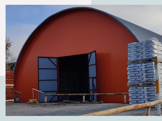 Полукруглые ангары по цене от 611 руб. в Таганрог