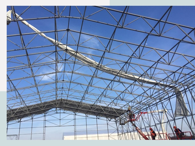 Шатровые ангары от 611 руб. в Таганроге и Ростовской области